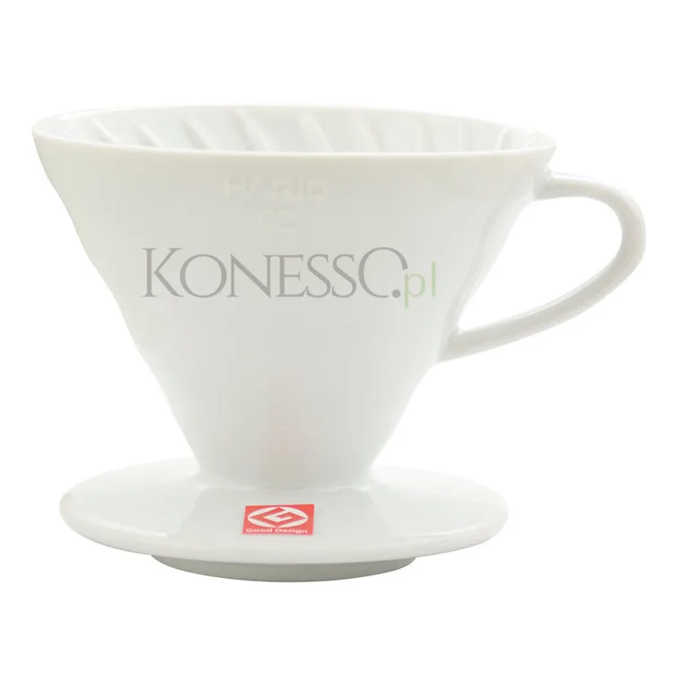 Керамическая воронка для кофе Hario V60-02, белая