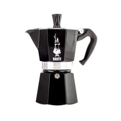Гейзерная кофеварка Bialetti Moka Express черная на 6 чашек