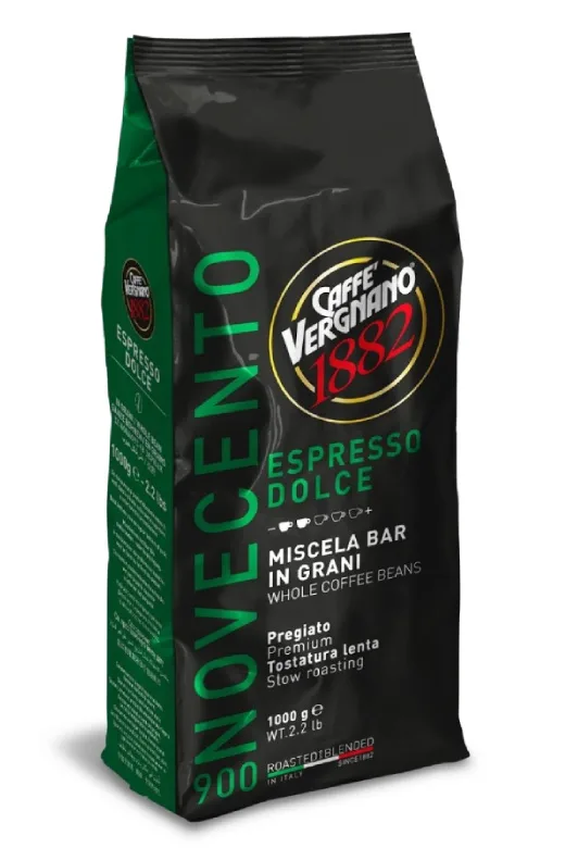 Кофе в зернах Vergnano 900 Novecento Espresso Dolce 1 кг
