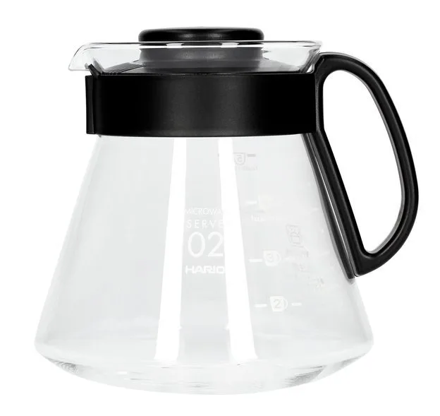 Сервировочный кофейный сервер Hario V60-02 Range Server 600 мл, чёрный
