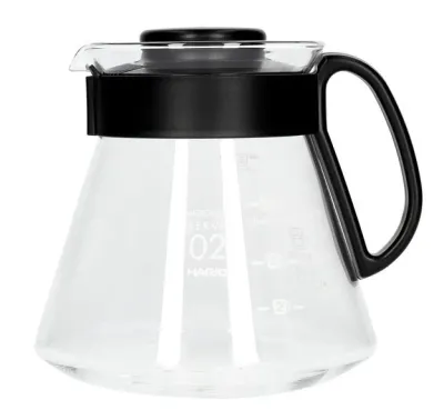 Сервировочный кофейный сервер Hario V60-02 Range Server 600 мл, чёрный