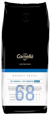 Кофе в зернах Cornella Espresso Market Grade Decaf 68 без кофеина, 1 кг