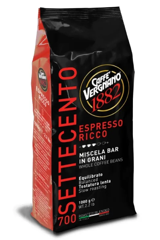 Кофе в зёрнах Vergnano 700 Settecento Espresso Ricco 1кг