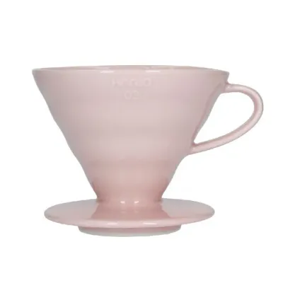 Керамический дриппер Hario V60-02 розовый