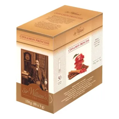 Травяной чай Sir William's Royal Taste Cinnamon Princess с корицей и ройбушем, 50х3г