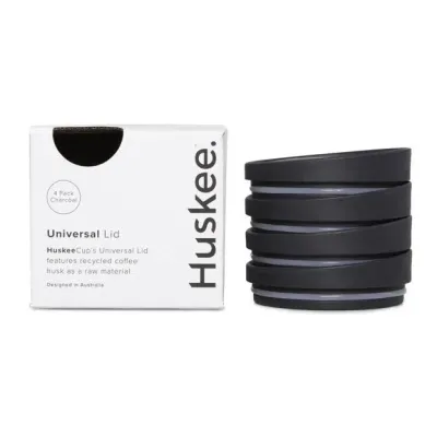 Крышка для кружки Huskee Charcoal, комплект 4 шт.