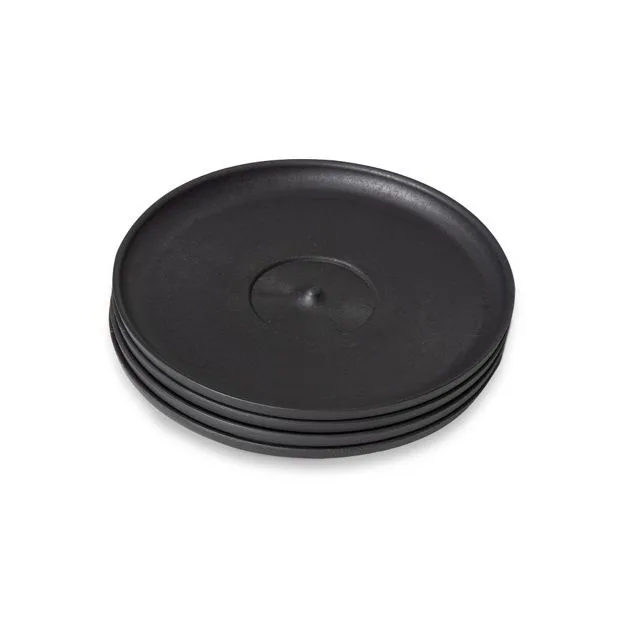 Блюдце для кружки Huskee Charcoal, комплект 4 шт.