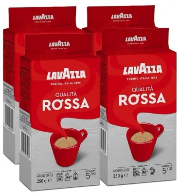 Набор кофе молотого Lavazza Qualita Rossa, 4х250 г