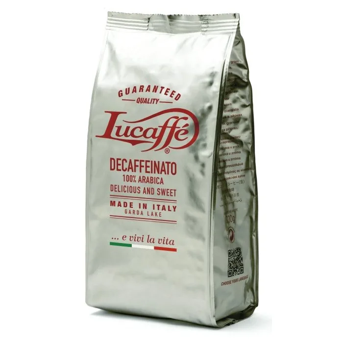 Кофе в зернах без кофеина Lucaffe Decaffeinato, 700 г
