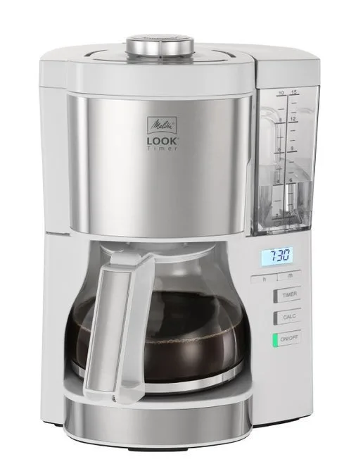Кофеварка переливная Melitta Look V Timer 1025-07, белая