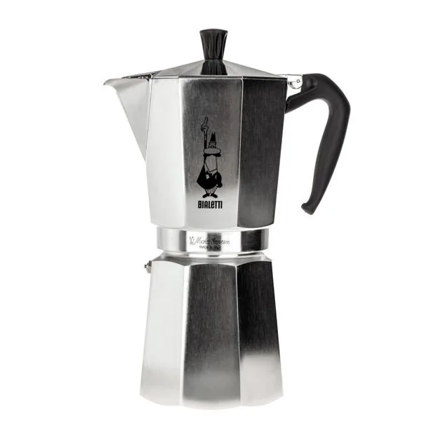 Гейзерная кофеварка Bialetti Moka Express на 18 чашек серебристая