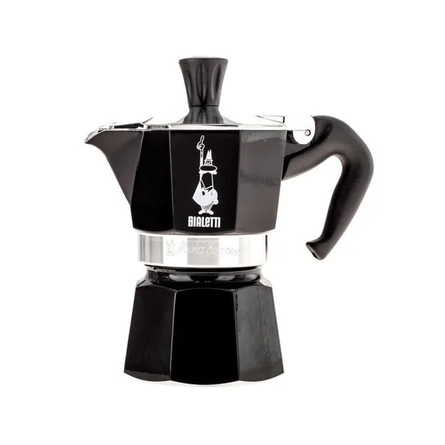 Гейзерная кофеварка Bialetti Moka Express на 1 чашку черная