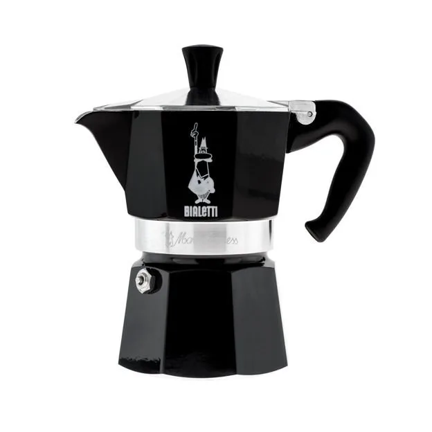 Гейзерная кофеварка Bialetti Moka Express на 3 чашки черная