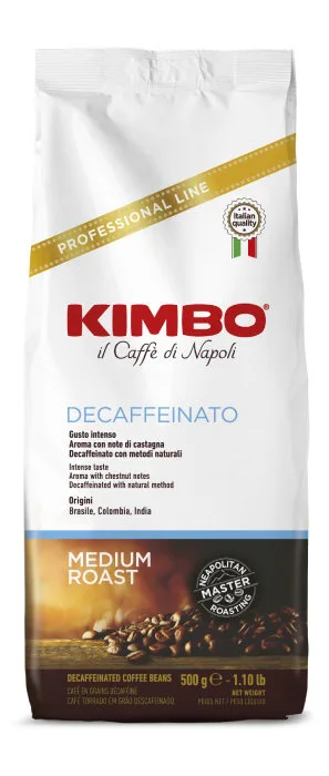 Кофе в зернах Kimbo Espresso Decaffeinato без кофеина 500 г
