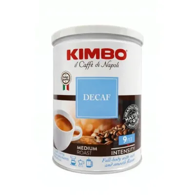 Кофе молотый Kimbo Espresso Decaffeinato 250 г без кофеина