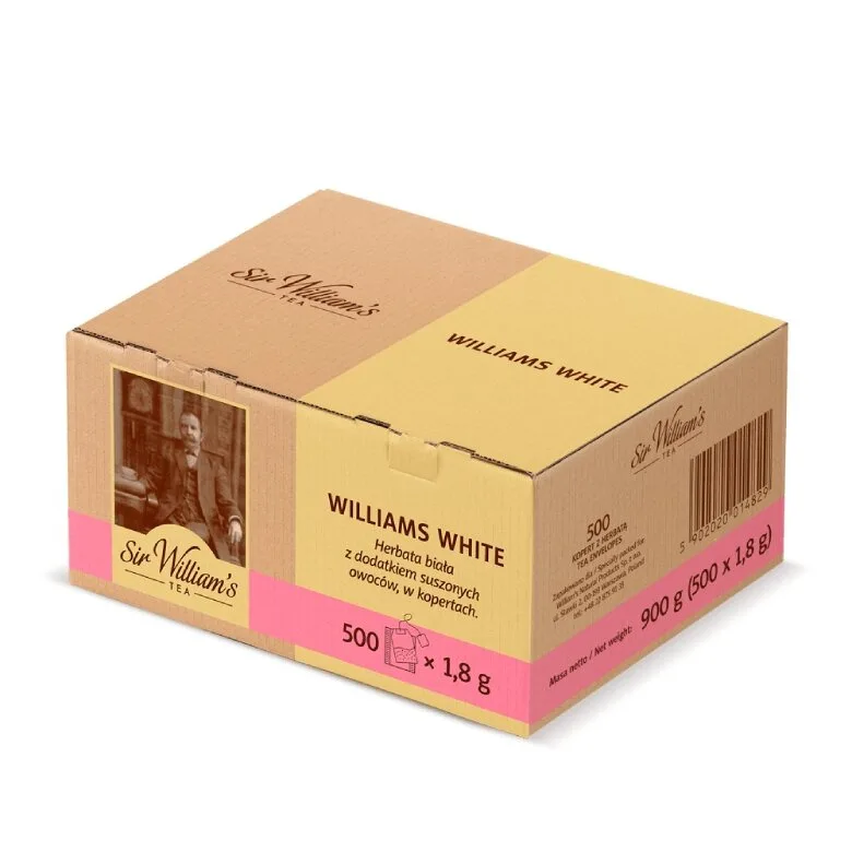 Белый чай Sir William's Tea Williams White с тропическими фруктами, 500х1,8г