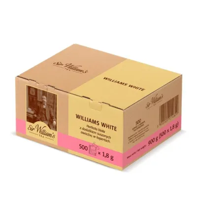 Белый чай Sir William's Tea Williams White с тропическими фруктами, 500х1,8г