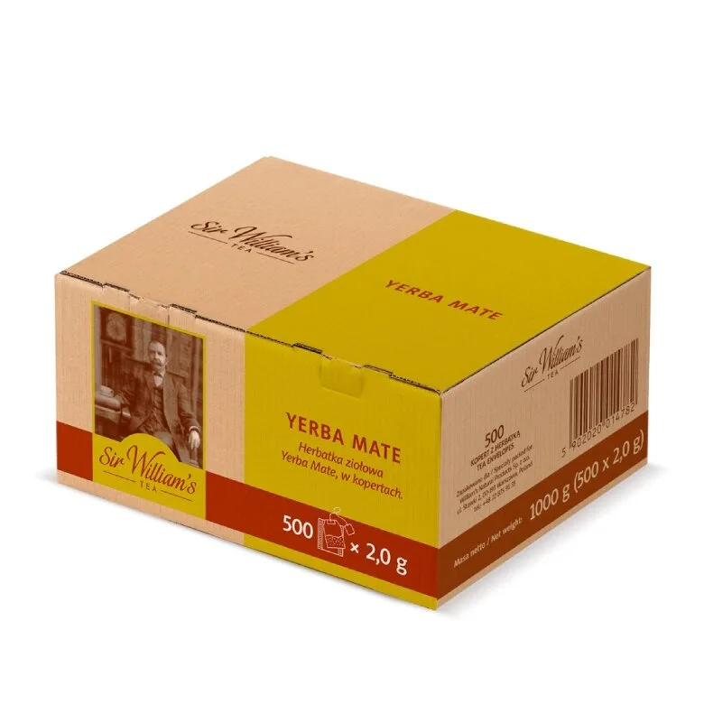 Травяной чай Sir William's Tea Yerba Mate, 500 пакетиков x 2 г