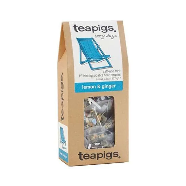 Травяной чай teapigs Lemon & Ginger 15 пирамидок по 2,5 г