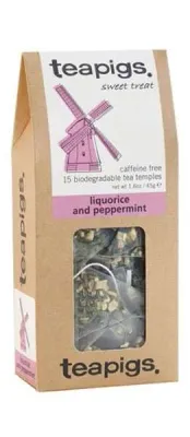 Травяной чай teapigs Liquorice & Peppermint, 15 пирамидок x 3 г