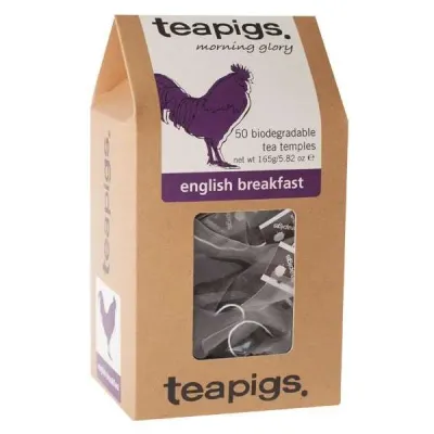 Чёрный чай teapigs English Breakfast, 50 пирамидок x 3,3 г