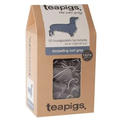 Чёрный чай teapigs Darjeeling Earl Grey, 50 пирамидок x 2,5 г