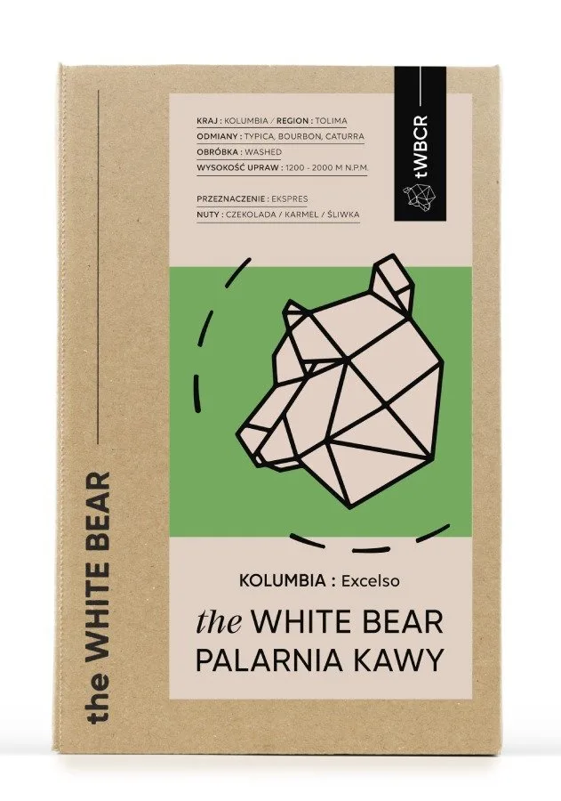 Кофе в зернах The White Bear Kolumbia Excelso, 1 кг