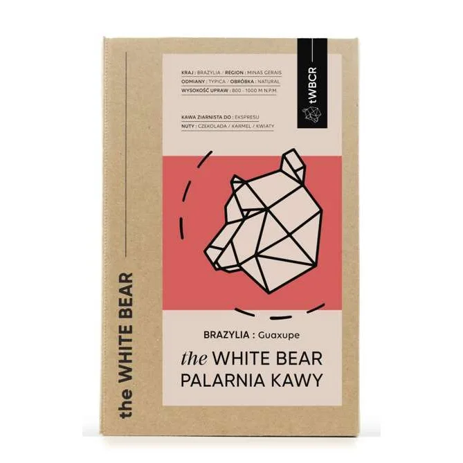Кофе в зёрнах The White Bear Brazylia Guaxupe, 1 кг
