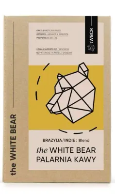 Кофе в зернах The White Bear Бразилия/Индия 1 кг