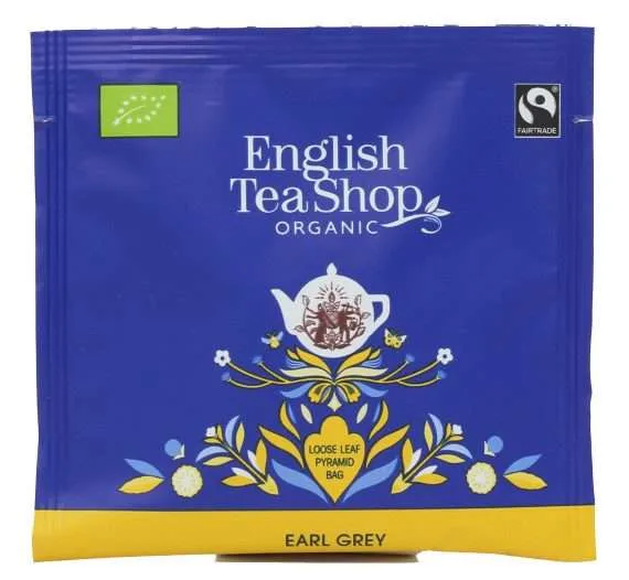 Черный чай English Tea Shop Premium Earl Grey в пирамидках, 50 шт