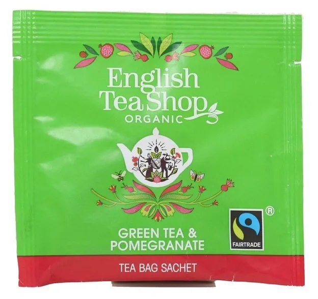 Зеленый чай English Tea Shop Premium Green Tea & Pomegranate в пирамидках, 50 шт
