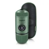 Ручная эспрессо-машина Wacaco Nanopresso Elements Moss Green, зелёный с чехлом — фото 1