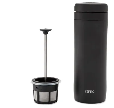 Фрэнч-пресс дорожный Espro Travel Coffee Press черный 300 мл