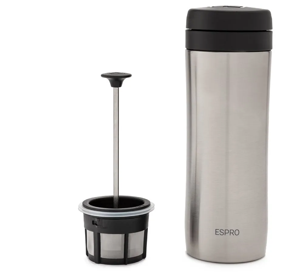 Дорожный кофейный пресс Espro Travel Coffee Press 300 мл серебристый