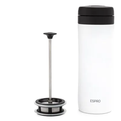 Заварник для чая дорожный Espro Travel Tea Press белый 300 мл