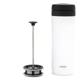 Заварник для чая дорожный Espro Travel Tea Press белый 300 мл — фото 1