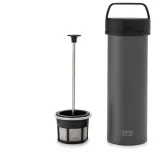 Фрэнч-пресс дорожный Espro Ultralight Coffee Press серый 450 мл — фото 1