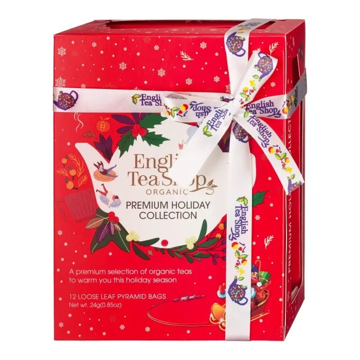 Праздничный чайный набор English Tea Shop Holiday Red Prism, 12 пакетиков по 2 г