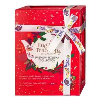 Праздничный чайный набор English Tea Shop Holiday Red Prism, 12 пакетиков по 2 г