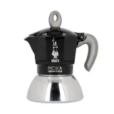 Гейзерная кофеварка Bialetti New Moka Induction на 2 чашки черная — фото 1