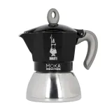 Гейзерная кофеварка Bialetti New Moka Induction на 4 чашки, чёрная — фото 1