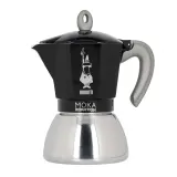 Гейзерная кофеварка Bialetti New Moka Induction на 6 чашек, черная — фото 1