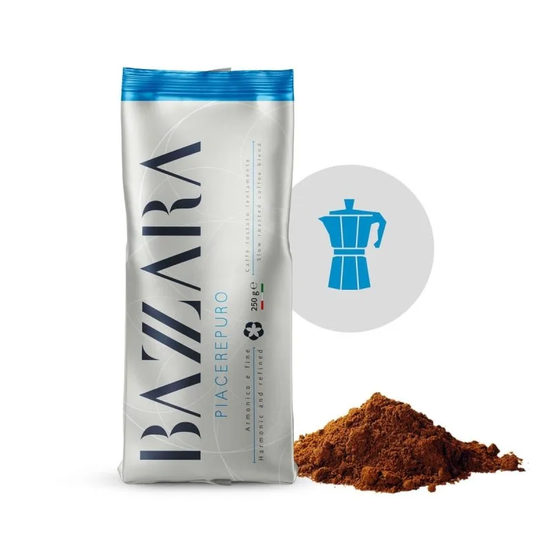 Кофе молотый Bazzara Piacerepuro Moka, 250 г