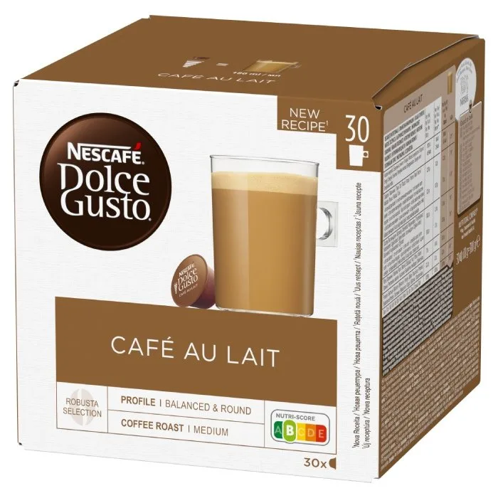 Капсулы Nescafe Dolce Gusto Cafe au Lait, 30 шт.