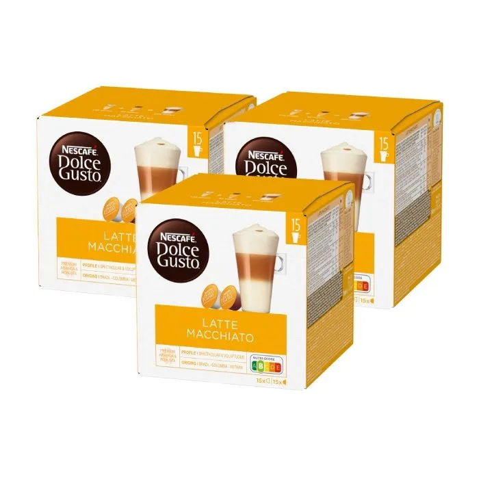 Комплект кофе в капсулах Nescafe Dolce Gusto Latte Macchiato, 3x30 шт.