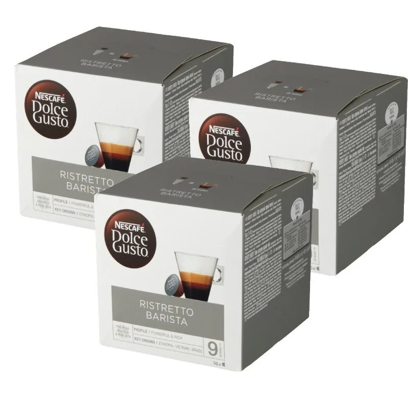 Комплект кофе в капсулах Nescafe Dolce Gusto Ristretto Barista, 3x16 шт.