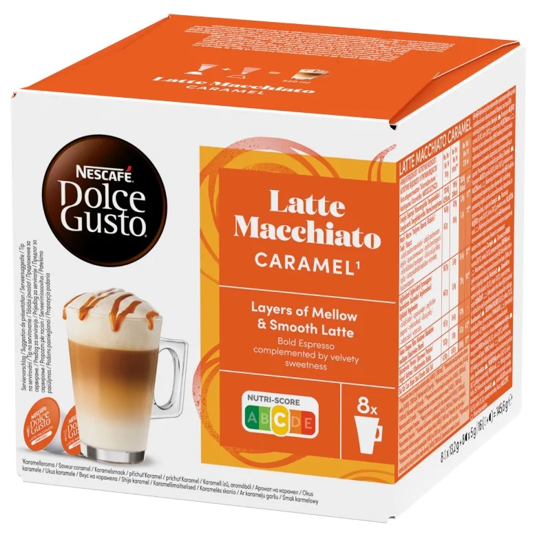 Кофе в капсулах Nescafe Dolce Gusto Latte Macchiato Caramel, набор 3х16 шт