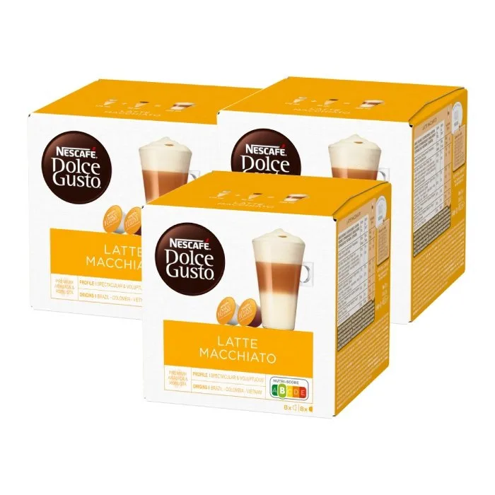 Кофе в капсулах Nescafe Dolce Gusto Latte Macchiato, набор 3х16 шт