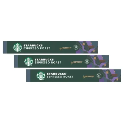 Кофе в капсулах Starbucks Espresso Roast для Nespresso, набор 3х10 капсул