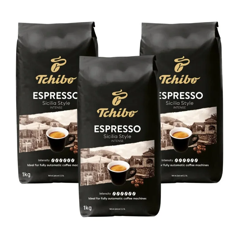 Кофе в зёрнах Tchibo Espresso Sicilia Style, комплект 3x1кг